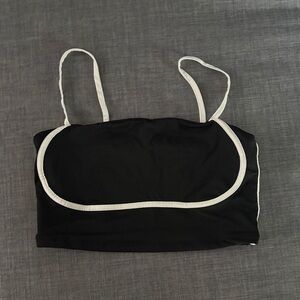 Women's Black and White Tank Top